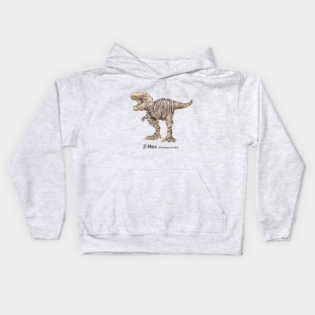 Z-Rex Kids Hoodie by jurjenbertens